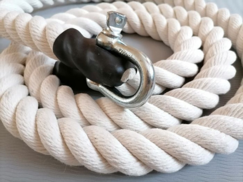 Канат для ДСК 3 м 40 мм белый (крепление скоба) х/б 996447 фото 3