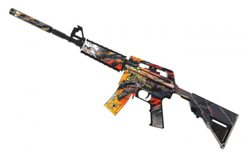 Макет автомата дерево М4А1 с глушителем Ferocity Standoff 00854