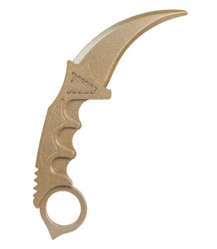Макет ножа Керамбит фанера V2 6 мм Золото Gold Standoff 00409 Макет ножа Керамбит фанера V2 6 мм Золото Gold Standoff 00409