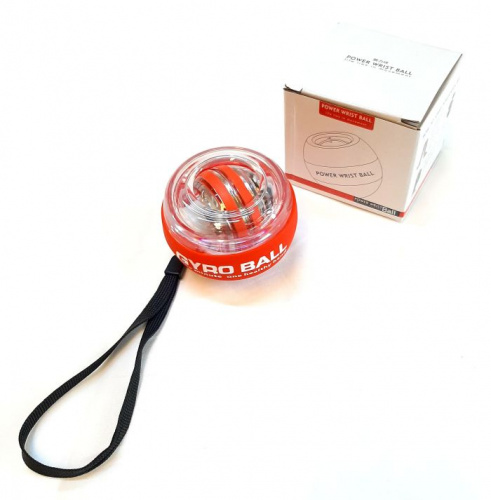 Эспандер Пауэрбол с автостартом (без веревки) Gyroball красный 02455