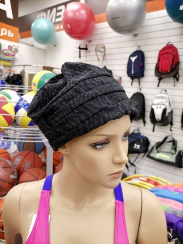 Шапочка для плавания Lyc на липучке с драпировкой цвета микс 01003 фото 3