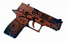 Макет Пистолета фанера P250 Муэртос-покойник (резинкострел) 998540