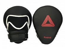 Лапа боксерская парная изогнутая Reebok черно-красный ПВХ 00733