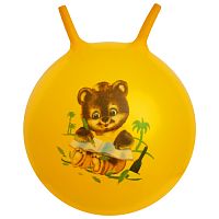 Мяч фитнес 65 см с рожками цвет микс 806269