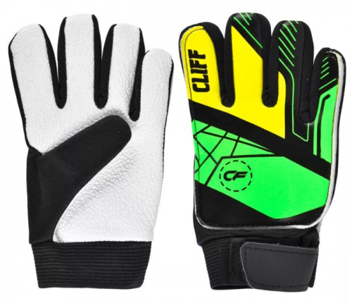 Перчатки вратарские детские размер 5 желто-зеленый CS-0905 997769