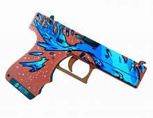 Макет Пистолета фанера Glock (Глок) Дух воды (резинкострел) 0140 998535
