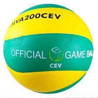 Мяч волейбольный Mikasa MVA200CEV зелено-желтый 01073