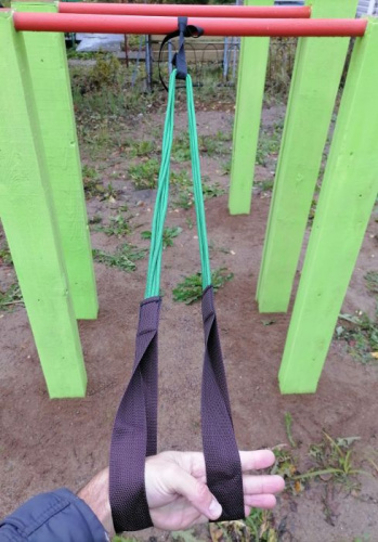 Эспандер лыжника 1,25 м 4 жгута d-6 мм (эспандер Бубновского) 997294 фото 3