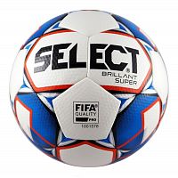 Мяч футбольный №5 Select Briliant Super сине-красный 01587