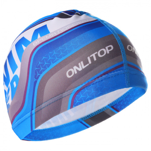 Шапочка для плавания lycra Onlitop "Swim" синяя 3242945 фото 2