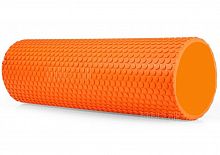 Ролик массажный для йоги 60*15 см оранжевый цельный 1545 EasyFit