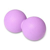 Мяч массажный 06 см х 12 см двойной гладкий твердый фиолетовый (для мфр) IN330 03136