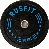 Диск 20 кг, 51 мм, бамперный RusFit 997078