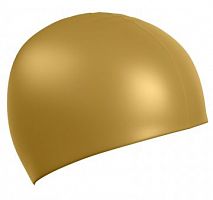Шапочка для плавания силиконовая Standard золотая 9973018
