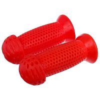 Ручка (грипсы) для руля самоката (велосипеда) 2 шт 080 мм красные PJ-175D 4932851