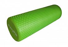 Ролик массажный для йоги 45*15 см зеленый цельный EasyFit 03028