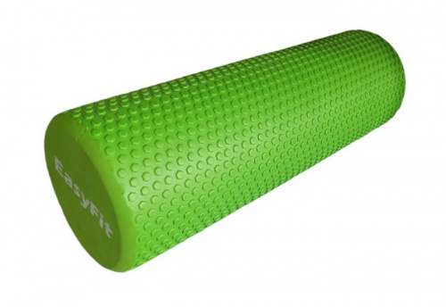Ролик массажный для йоги 45*15 см зеленый цельный EasyFit 03028