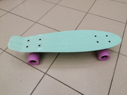 Скейтборд 22х6" Пениборд Vinca Sport мятный 998625