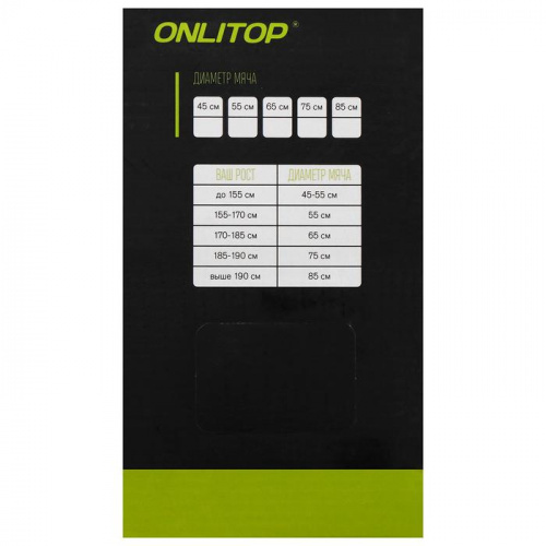 Мяч фитнес 75 см зеленый 3544001 фото 4