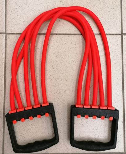 Эспандер 5 жгутов, жгуты 56 см (общая длина 78 см) 01530 фото 2