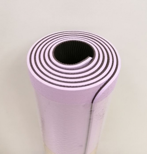 Коврик для йоги 0,6х61х183 см розово-коричневый TPE Yoga mat 00756-63 фото 2