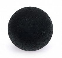 Мяч массажный 06 см 135 гр гладкий твердый мфр черный 997755