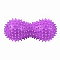 Мяч массажный 07 см х 16 см фиолетовый двойной валик 997112