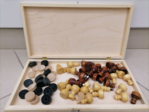 Шахматы+шашки 40х21х3,5 см "Два в одном" ШК-24 996096 фото 2 Шахматы+шашки 40х21х3,5 см "Два в одном" ШК-24 996096 фото 2