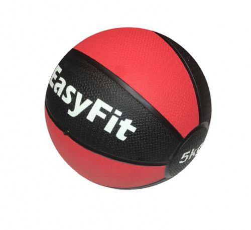 Медицинбол 5 кг EasyFit черно-красный 01514
