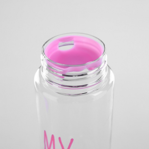 Бутылка для воды 500 мл розовый чехол "My bottle" 3516270 фото 4