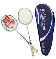 Бадминтон 2 ракетки Bokai 135 синий 04526