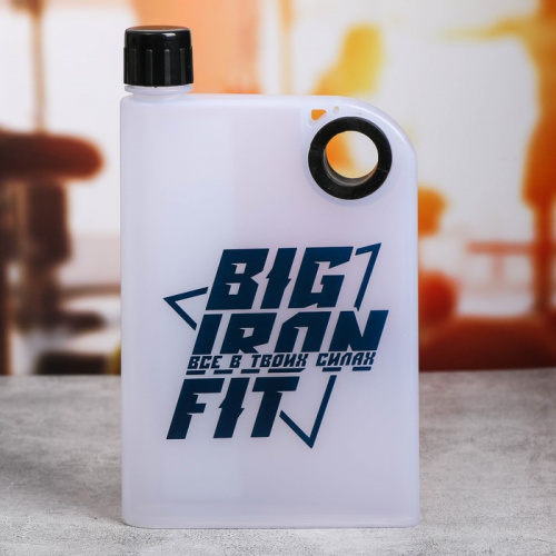 Бутылка для воды 350 мл Big Iron Fit Плоская 3853958 фото 2