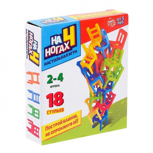 Игра настольная "На 4 ногах (18 стульев)" 3584807 фото 3