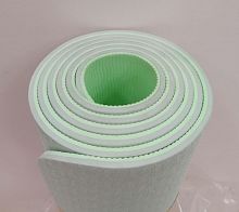 Коврик для йоги 0,6х61х183 см серый-мятный TPE Yoga mat 00756-67