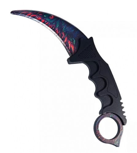 Макет ножа Керамбит фанера V2 6 мм Скоростной зверь Speed beast CS GO 0251 998453