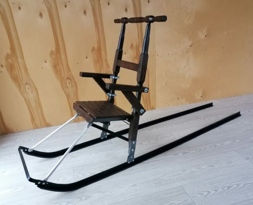 Сани Финские взрослые "Морозко" с насадками и подлокотниками 996655 фото 9