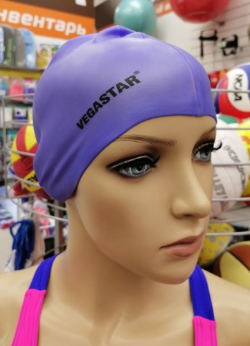 Шапочка для плавания силиконовая Vegastar фиолетовый 04067 Шапочка для плавания силиконовая Vegastar фиолетовый 04067