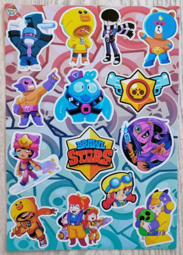 Набор наклеек 11 шт Brawl Stars 2 00390