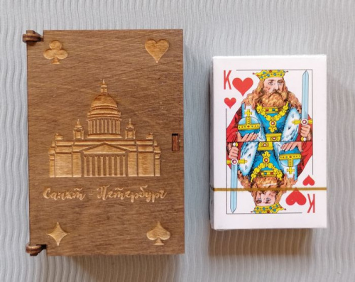 Карты 54 шт "Король" в подарочной коробке "Исакий" 996012 Карты 54 шт "Король" в подарочной коробке "Исакий" 996012