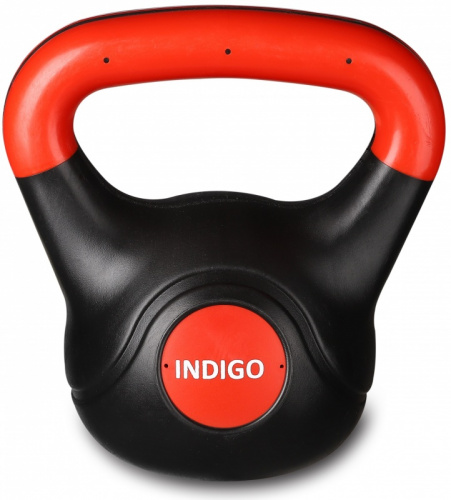 Гиря 02 кг IN125 пластик черно-красная 27647 фото 2