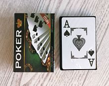 Карты 54 шт с пластиковым покрытием для покера Poker RK-05808