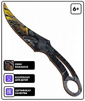 Макет ножа Клык Fang фанера 6 мм Damascus Дамаск Standoff 00750