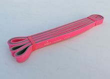 Эспандер-кольцо замкнутое 2,08м х 4,5мм х 1,3 см розово-серый 15 кг Asila 996559