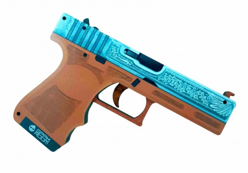 Макет Пистолета фанера Glock (Глок) Королевский легион (резинкострел) 998537