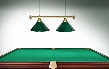 Светильник (лампы) для бильярдного стола зеленый 2 шт 995890