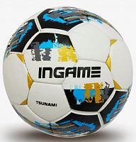 Мяч футбольный №4 Ingame Tsunami бело-цветной 995699