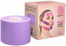 Тейп BBalance фиолетовый 5 м х 5 см для лица Super Soft (лаванда) 998347