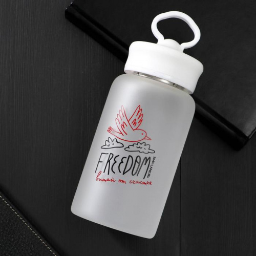 Бутылка для воды 550 мл "Freedom" стекло 5353478