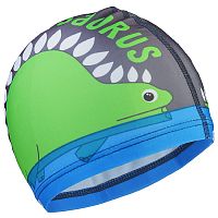 Шапочка для плавания детская Lyc серо-зел Дракоша 3589385